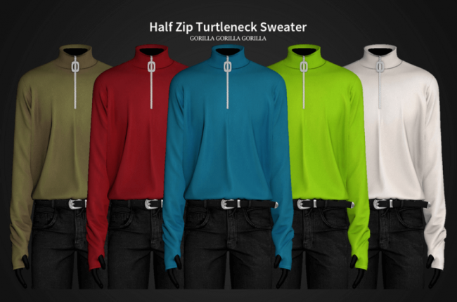 Half Zip Turtleneck Sweater от Gorilla Gorilla Gorilla