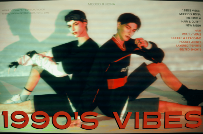 1990's Vibes Outfit Set - Moood X Rona от RONA_SIMS