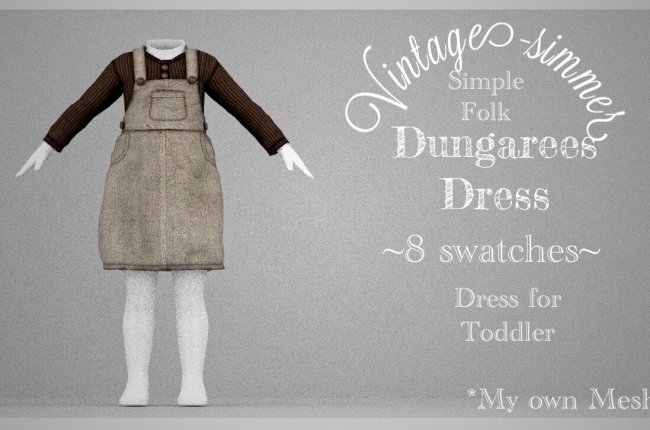 Dungarees Dress от Vintage-simmer
