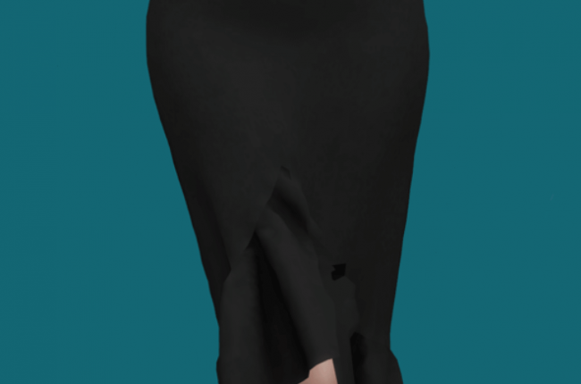 Unbalance Frill Skirt от Reina Sims4