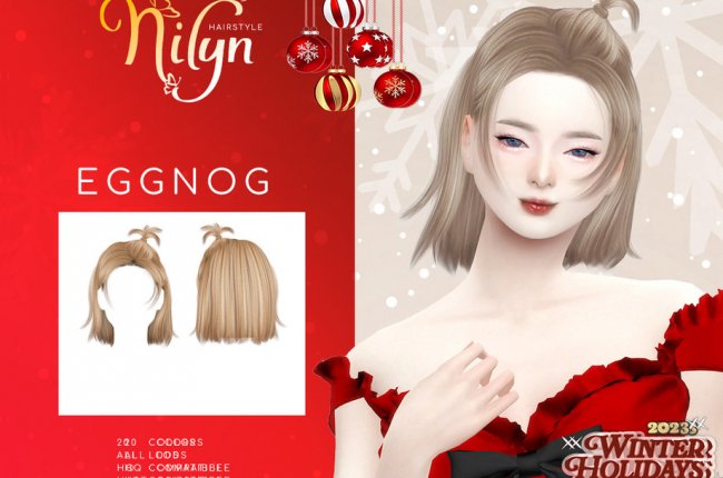 Winter Holidays 2023 EGGNOG HAIR от Nilyn