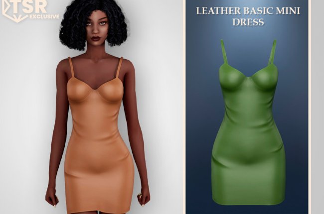 Leather basic mini dress от MysteriousOo