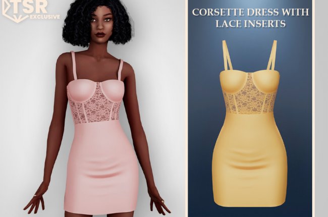 Corsette dress with lace inserts от MysteriousOo