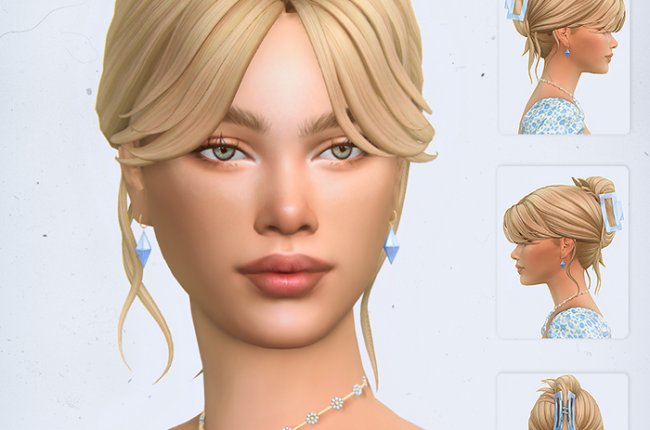 Matilda Hairstyle (3 Versions) by simstrouble