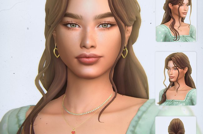 Andrine Hairstyle by simstrouble