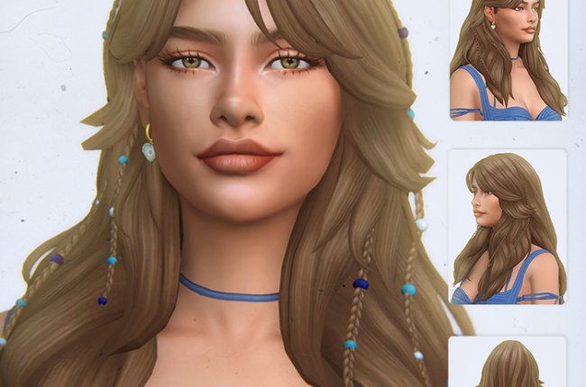 Christen Hairstyle (4 Versions) by simstrouble
