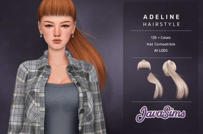 Adeline (Hairstyle) от JavaSims