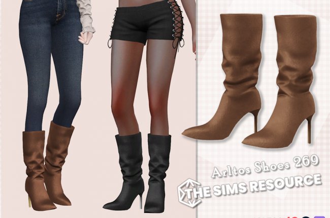 Slim-heeled boots от Arltos