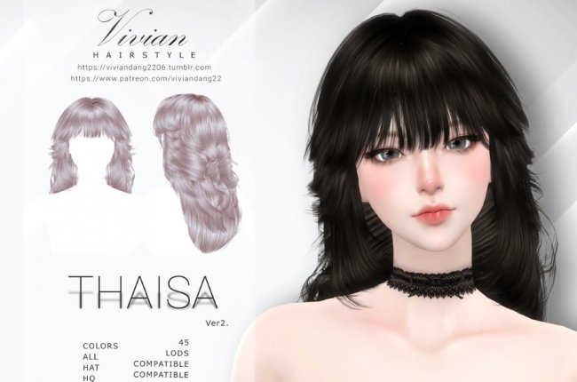 Thaisa - ver2 - Hairstyle от VivianDang