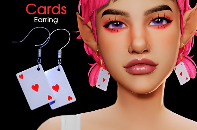Cards Earring от Valley Tulya