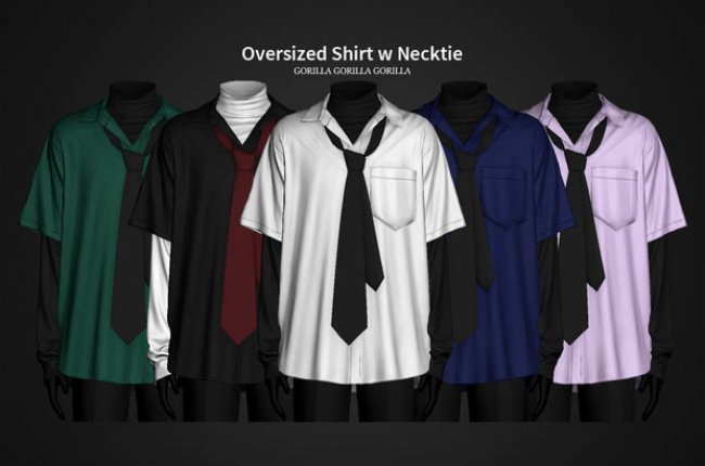Oversized Shirt w Necktie от Gorilla Gorilla Gorilla