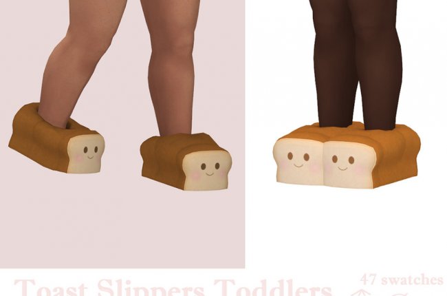 Toast Slippers Toddlers от Dissia