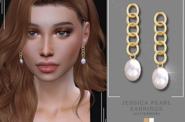 Jessica Pearl Earrings от Glitterberryfly