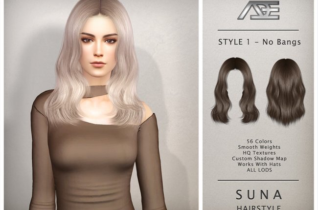 Suna - Style 1 without Bangs (Hairstyle) от Ade_Darma