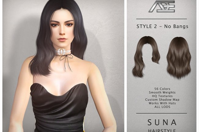 Suna - Style 2 without Bangs (Hairstyle) от Ade_Darma