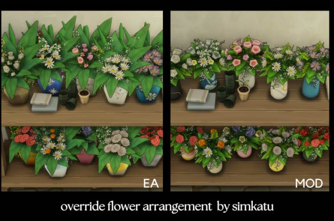 override flower arrangement by simkatu