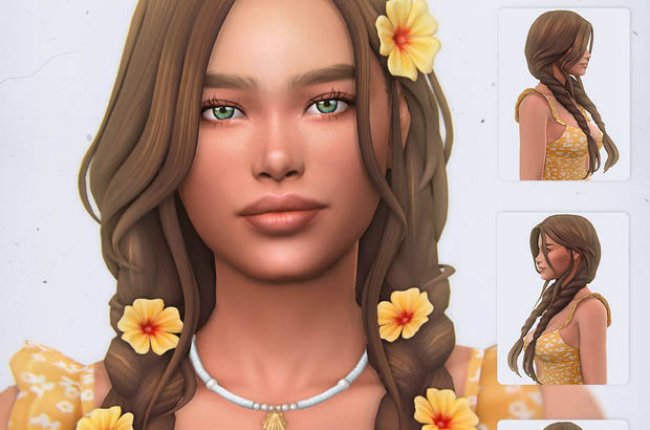 Myrna Hairstyle (4 Versions) by simstrouble